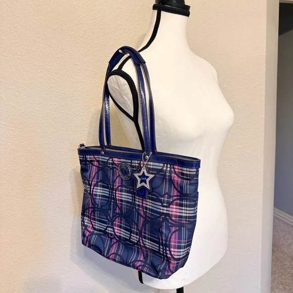 Coach Tartan Purple/Blue Plaid - Picture 5 of 10